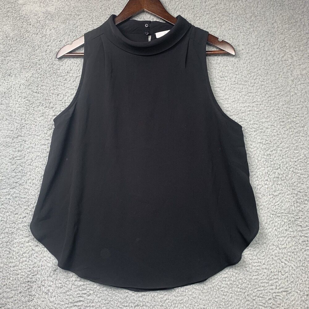 Astr The Label Blouse Womens M Black Dark Academia Career Romantic Sleeveless
